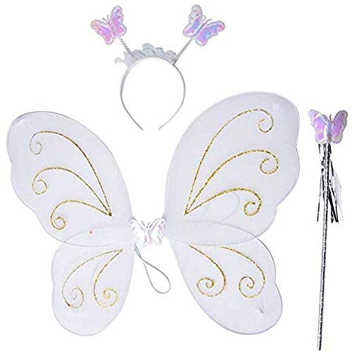 Royals Fairy Butterfly Wings for Kids (Pack of 3), Random Colours - View 3 of 8