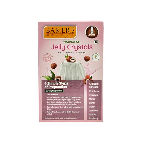 BAKERS Jelly Crystals Litchi Flavour Ready to Make Pack of 3 (90 gm x 3) (FROM INDIA SAB) - View 4 of 6