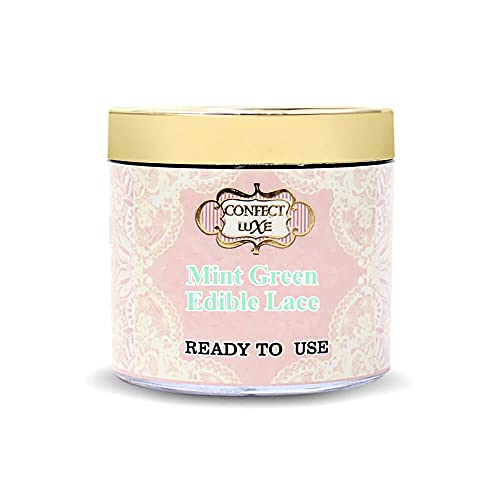 Confect Edible Lace for Cakes Matt Mint Green - 100 GMS (FROM INDIA SAB) - View 5 of 6