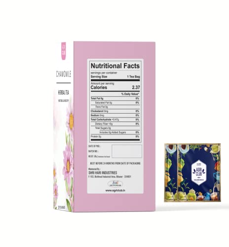 Agri Club Chamomile Herbal Infusion Tea 20 Herbal Tea Bags, Caffeine Free - View 2 of 2