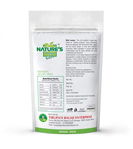 NATURE'S Precious Gift - Mint Leaves Powder - 200 g - View 2 of 3