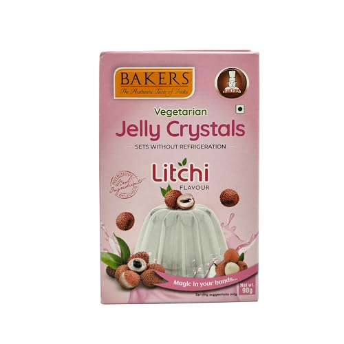BAKERS Jelly Crystals Litchi Flavour Ready to Make Pack of 3 (90 gm x 3) (FROM INDIA SAB) - View 3 of 6