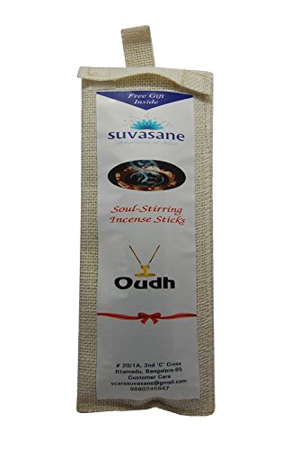 suvasane Oudh Fragrance Agarbatti, Brown Masala Flora Stick in Jute Bag (120 Sticks Per Pack) - Shop at Colombo Mall