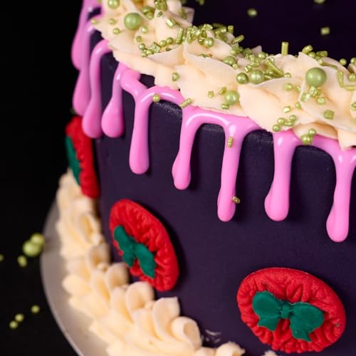 Confect Drips for Cake Decoration Edible Matt Color for Decorating Cake Hot Hot Pink 100 ml Pack of 1 (FROM INDIA SAB) - View 5 of 5