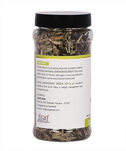Teafrillz Lemongrass Green Tea - 70 Gr, Anti-Oxidant and Weight loss ,a mix of Lemon grass and Green Tea - View 2 of 2