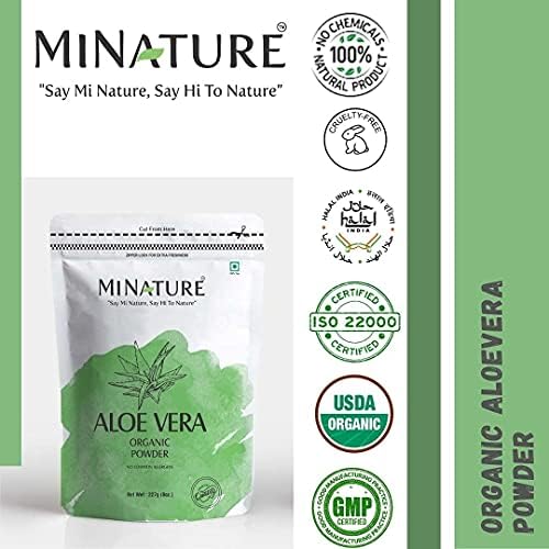 mi nature Aloevera Powder (Aloe barbadenis) / 100% Pure,227gm - View 4 of 4