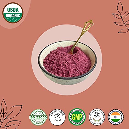 mi nature USDA CERTIFIED 100% Pure, Natural and Organic Hibiscus Powder(SABDARIFFA) For Hair,Skin and Health |114g (1 lb) - View 3 of 3