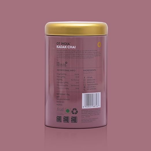 OT India Kadak Chai Tin - Kadak &amp; Aromatic Flavour Tea (170 gm x Pack of 2) (FROM INDIA SAB) - View 2 of 4
