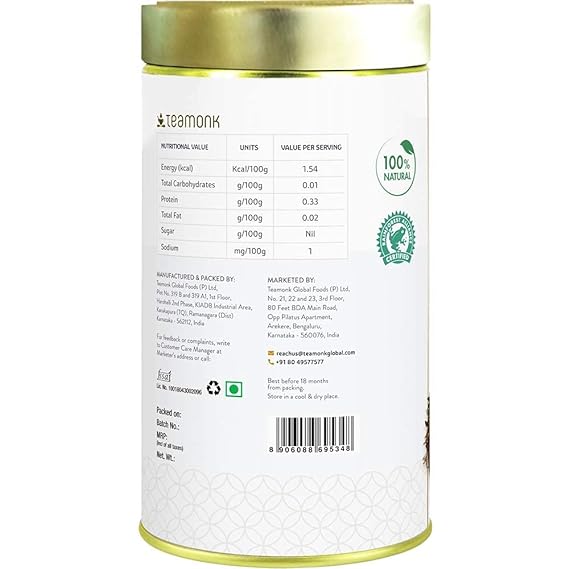 Teamonk - Kimaya White Tea (50 Teabags) | USDA Certified Organic Darjeeling Tea | | Herbal Tea | Supports Detoxification, Immunity, &amp; Skin Health | No Oils or Artificial Aroma (FROM INDIA SAB) - View 5 of 6