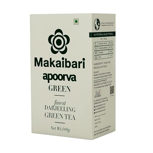 Makaibari Apoorva Organic Darjeeling Whole Long Leaf Green Tea | USDA Certified Premium Green Tea | Anti-Oxidants, Immunity Booster | Green Tea | 100g (FROM INDIA SAB) - View 3 of 6