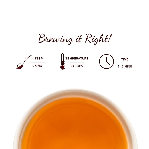 Premiers Vanilla Blues, Green Tea Infusion with Vanilla Flavour, Loose Leaf Tea with Spices, 125 Gms, 62 Cups, Low Caffeine Tea &amp; Herbs (FROM INDIA SAB) - View 4 of 6
