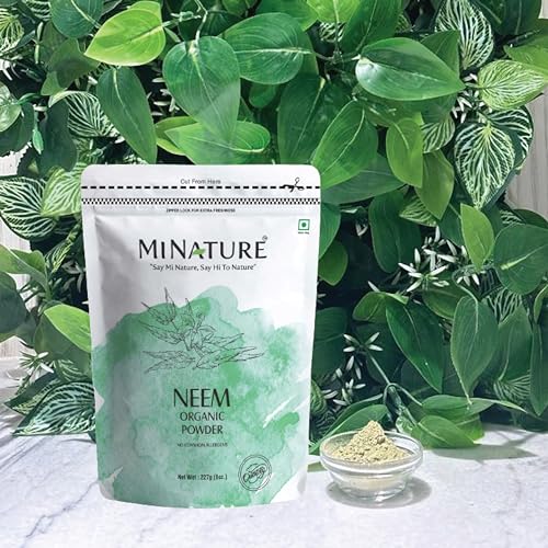 mi nature Neem Leaf Powder (AZADIRACHTA INDICA)/ 100% Pure, Natural and Organic - (227g / (1/2 lb) / 8 ounces) - Resealable Zip Lock Pouch - View 2 of 3