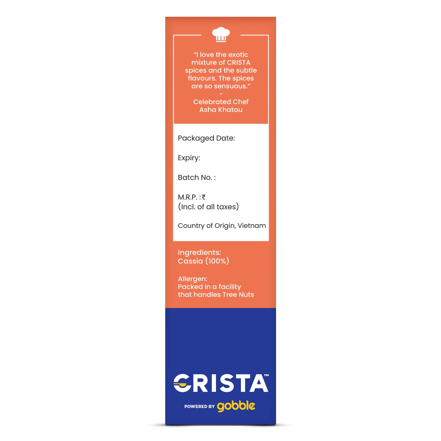 CRISTA Vietnamese Cassia Tubes | Pure Dalchini | Cinnamon Sticks | Farm Fresh | Zero added Colours, Fillers, Additives & Preservatives | High Oil Content | 75 gms FROM INDIA (SAM) - View 4 of 4