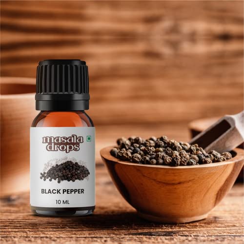 Masala Drops Aromatic Black Pepper - 10 ML | Pure &amp; Natural | For Cooking, Marination, Seasoning, Baking, Kadha, Herbal Juices and Salads (Pack of 1) - View 3 of 3
