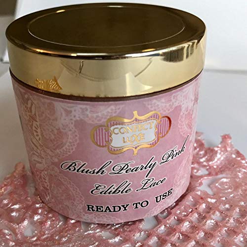 Confect Edible Lace for Cakes Metallic Blush Pearly Pink - 100 GMS (FROM INDIA SAB) - View 3 of 7