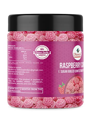 DHAWAK Raspberry Flavour Candy | Chatpatta Flavoured Toffee - 400 Gms. |Fruit Candy| Khatti Mithi Goli [Jar Pack] - View 2 of 2