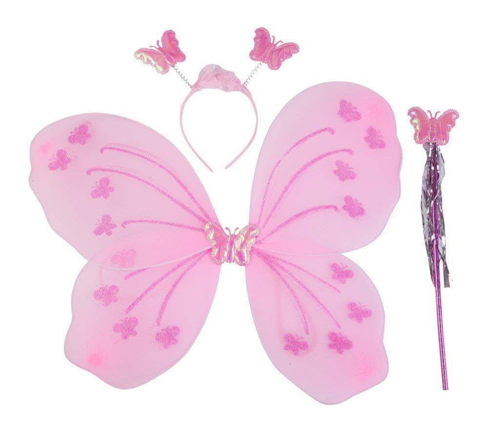 Royals Fairy Butterfly Wings for Kids (Pack of 3), Random Colours - View 5 of 8