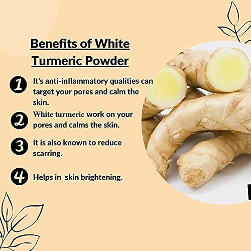 VS Products White Turmeric Root Powder, 150g, Kichilli Kilangu Root Powder, Poolankilangu Powder, Zeodary Powder, Curcuma Zedoaria Powder, Kapur kachri Powder, Spiked Ginger Lily Powder (pack of 1 x 100g, pack of 1 x 50g) - View 2 of 5