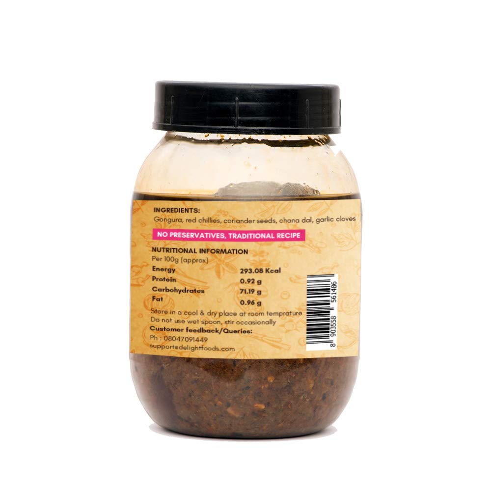 Delight Foods Andhra Special Pickles Combo -Gongura, Avakaya/Mango and Allam/Ginger, 750 G (250 G X 3) FROM INDIA(SAM) - View 2 of 2