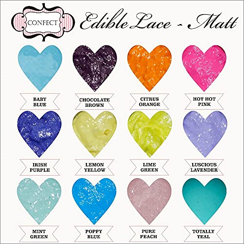 Confect Edible Lace for Cakes Matt Mint Green - 100 GMS (FROM INDIA SAB) - View 2 of 6