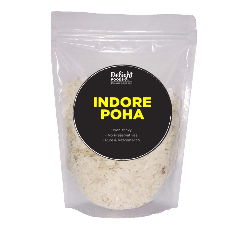 Delight Foods Special Indore Poha - 400gm (Set of 2 Packets - Each of 200gm) FROM INDIA(SAM) - View 4 of 4