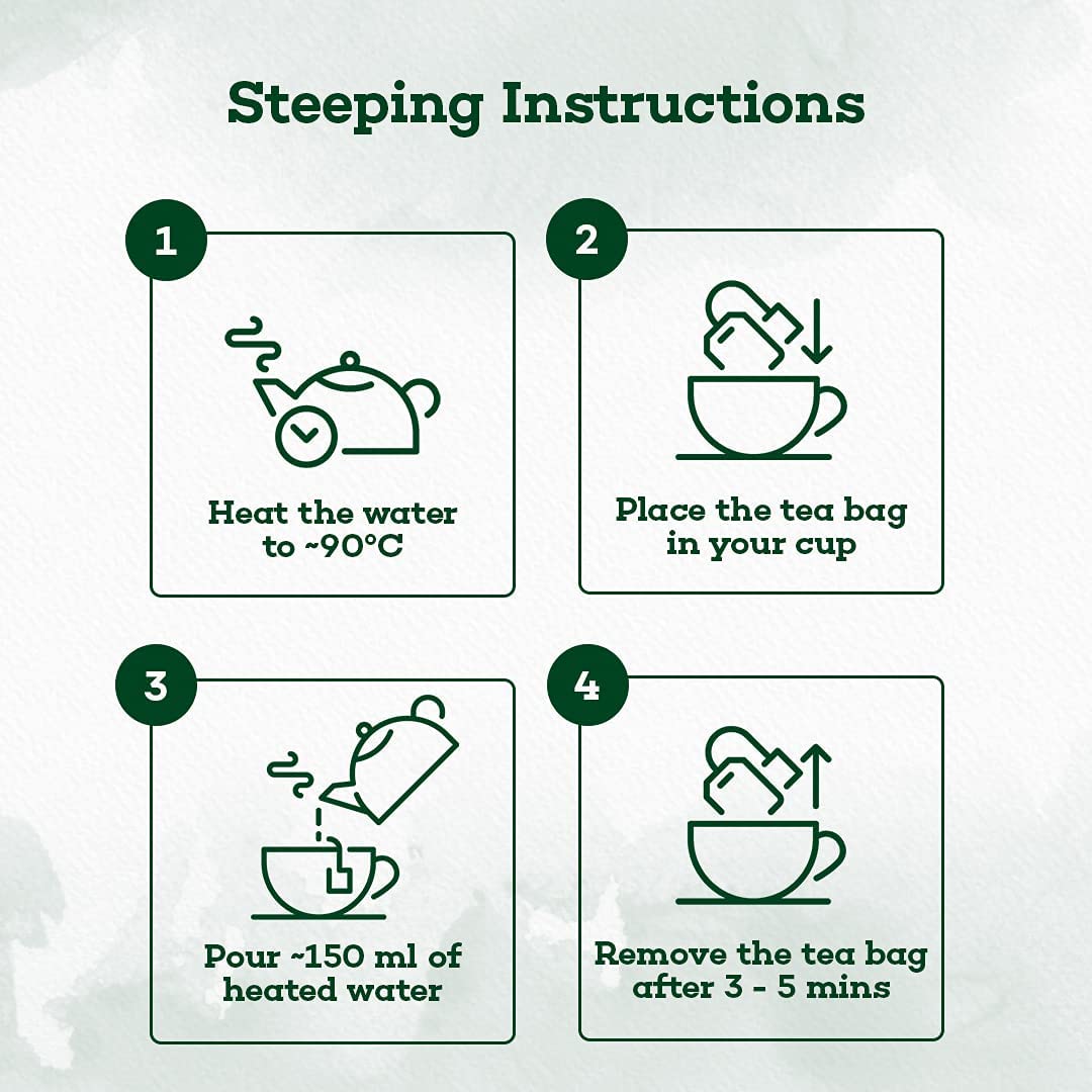 The Hillcart Tales Indian Holy Basil Green Tea - 14 Teabags (FROM INDIA SAB) - View 4 of 6