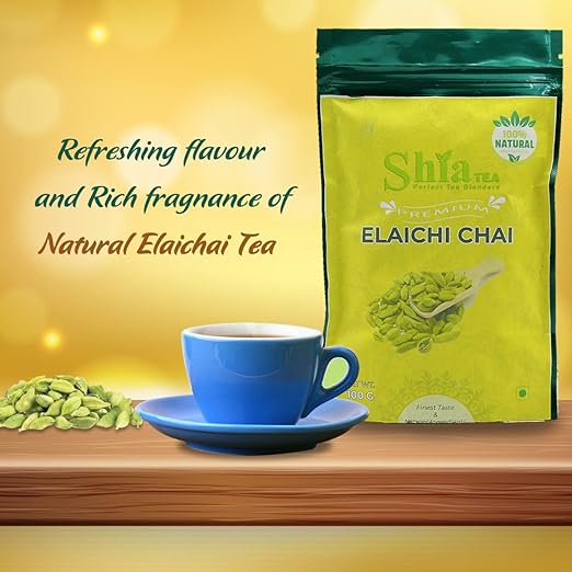 Shia Elaichi Chai | Rich and Flavoured Chai | Black Tea | Natural Spices |100 grams (Elaichi Chai) (FROM INDIA) SAB - View 3 of 5