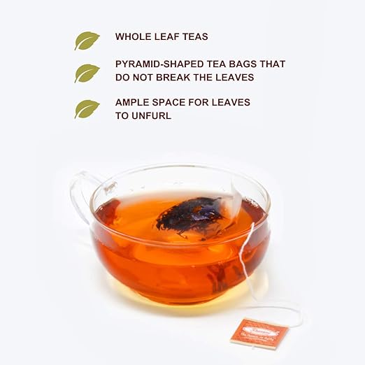 Premiers Assam Tea, Premium Black Tea, Single Origin Tea, Loose Leaf Tea in 20 Biodegradable Pyramid Teabags, 50 Gms, Garden Fresh Tea, Full-Bodied, Robust and Malty Taste, Classic White Box (FROM INDIA SAB) - View 3 of 7