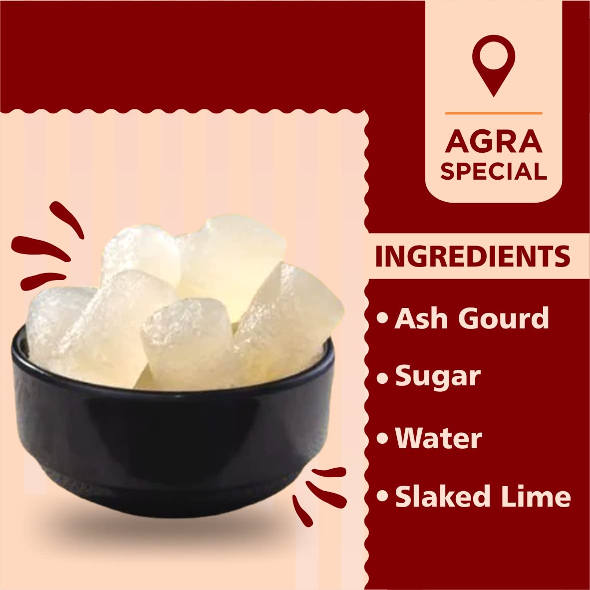 Delight Foods Original Agra Petha 350g | Indian Sweets | Mithai (Angoori Petha) FROM INDIA(SAM) - View 4 of 4