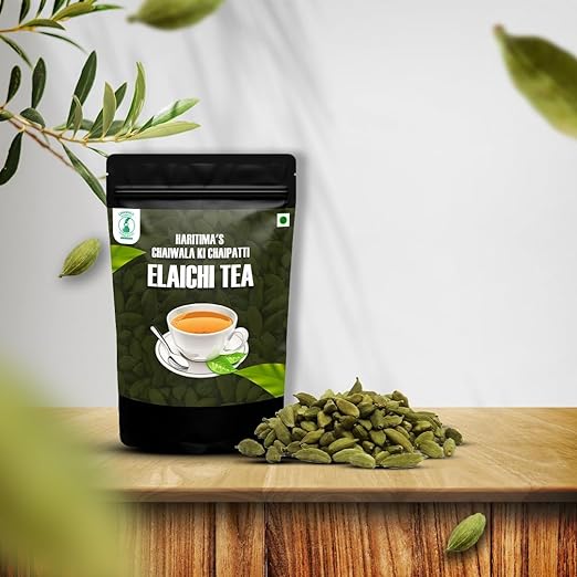 Haritima Chaiwala Ki Chaipatti Elaichi Flavoured Tea Powder | Premium Assam Tea | Refreshing flavor &amp; Aroma Of Real Elachi | Chai Lovers | Goodness Of Cardamom | Black Tea | 250g (FROM INDIA SAB) - View 6 of 6