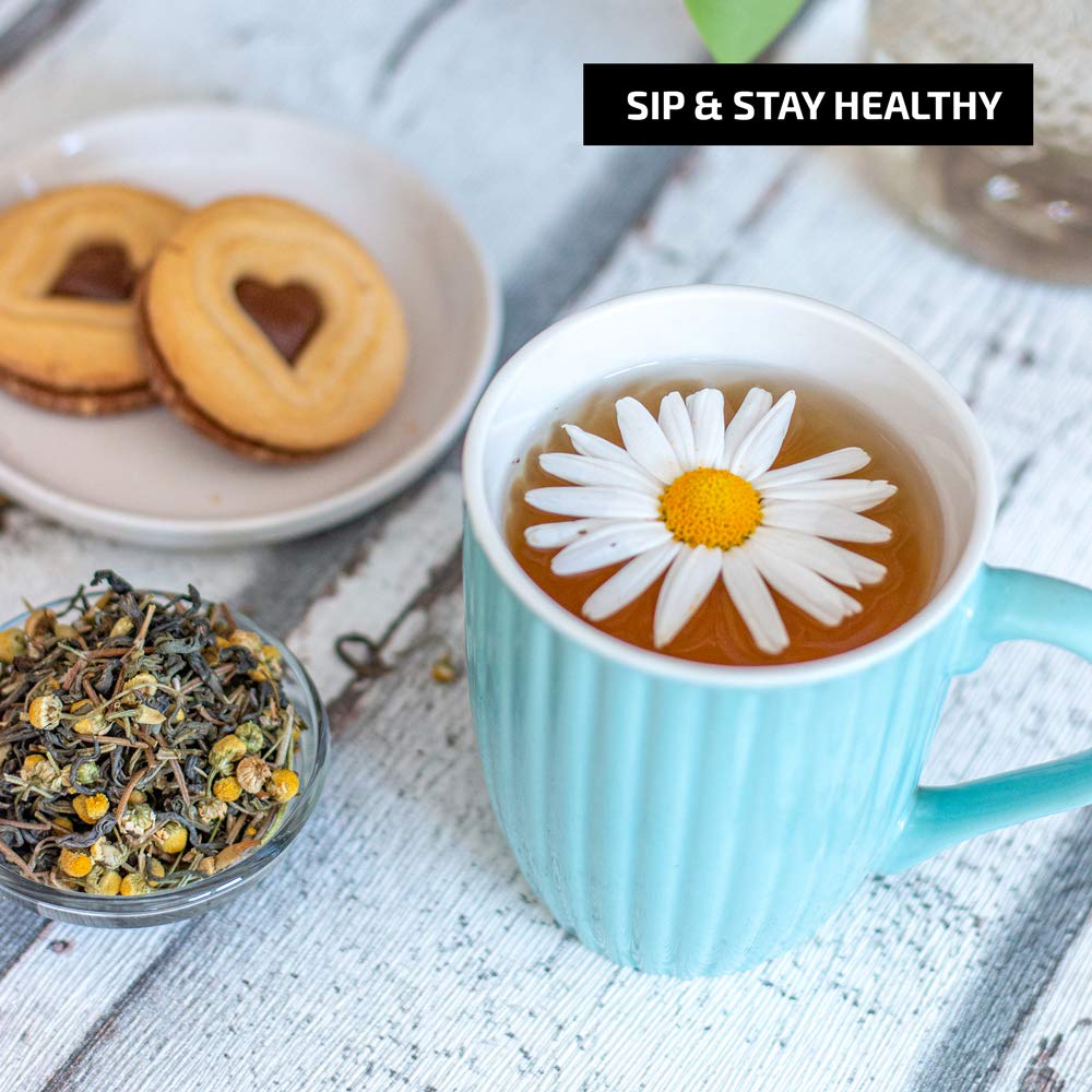 Udyan Tea Chamomile Delight Green Tea, 100g (40 Cups) | Reduces Stress &amp; Promotes Sleep - View 4 of 4