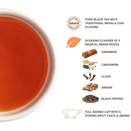 Premiers Masala Chai, Spice Flavoured Tea, Leaf Tea in Magic Tea Wands, 12 Wand Infusers, 30 Gms, No Additives, Tastes Best with Milk, Nostalgic Taste of Masala Chai, Tea Stick Infuser in a White Box (FROM INDIA SAB) - View 3 of 6