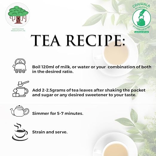 Haritima Chaiwala Ki Chaipatti Elaichi Flavoured Tea Powder | Premium Assam Tea | Refreshing flavor &amp; Aroma Of Real Elachi | Chai Lovers | Goodness Of Cardamom | Black Tea | 500g (FROM INDIA SAB) - View 4 of 6