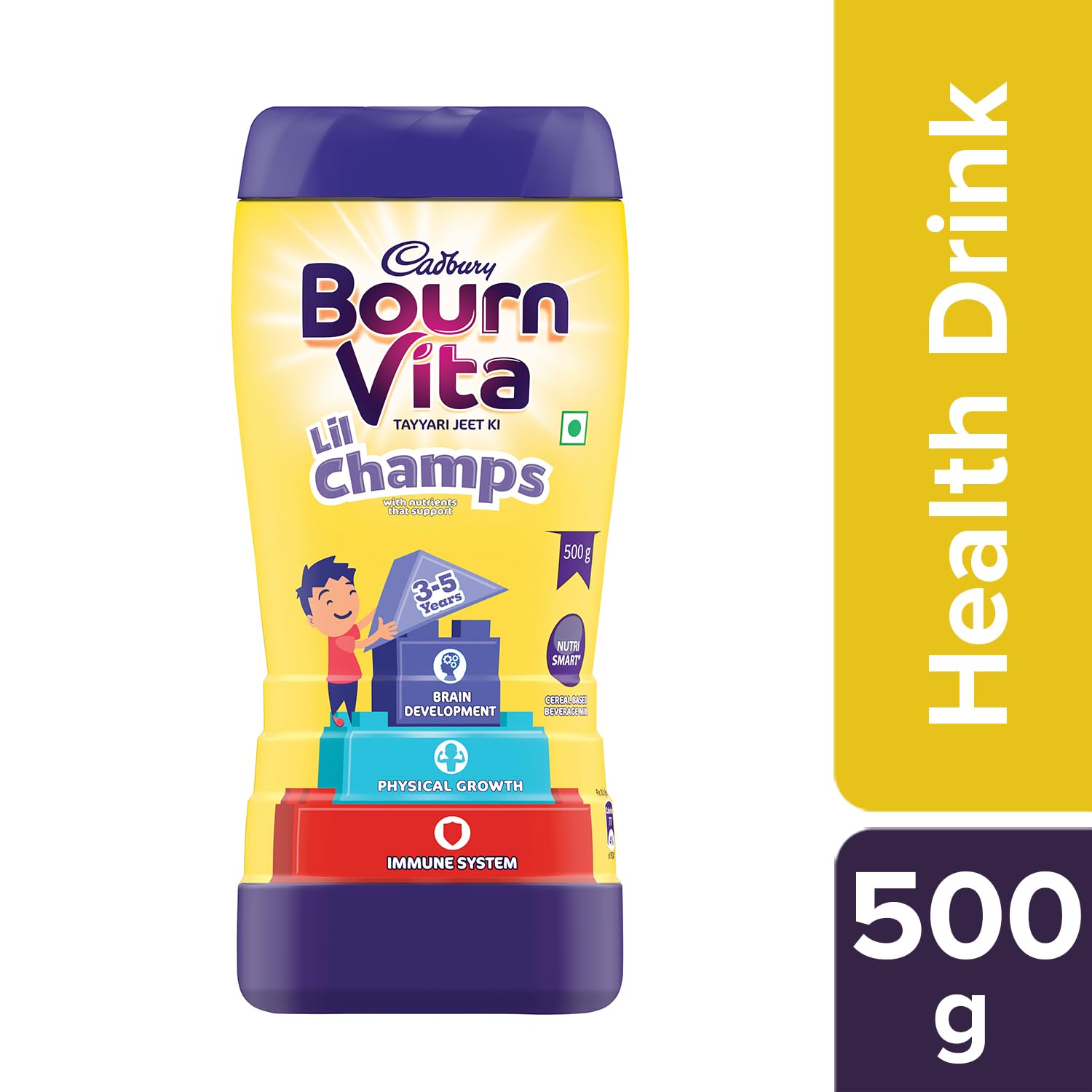 Cadbury Bournvita Lil Champs Health Drink 500 g JarFROM INDIA(SAM) - View 2 of 5