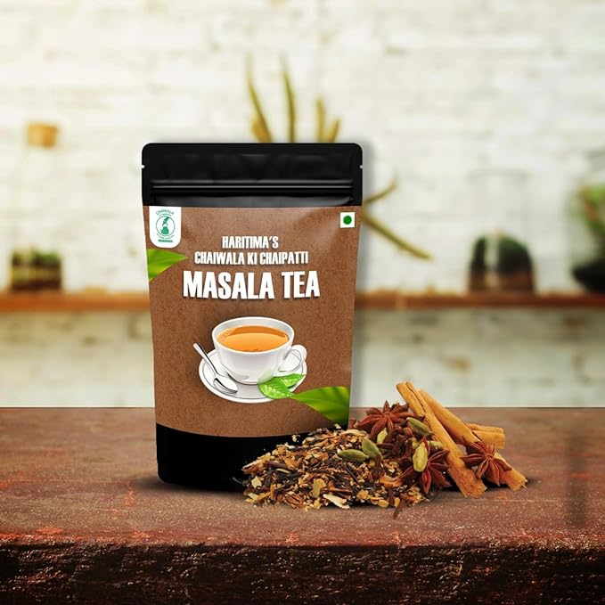 Haritima Chaiwala Ki Chaipatti Masala Flavoured Tea - Assam Tea Infused with Rich &amp; Aromatic Blends | Rich in Taste | Goodness of aromatic Indian spices | Masala Chai, Premium Assam Black Tea | 500g (FROM INDIA SAB) - View 2 of 6