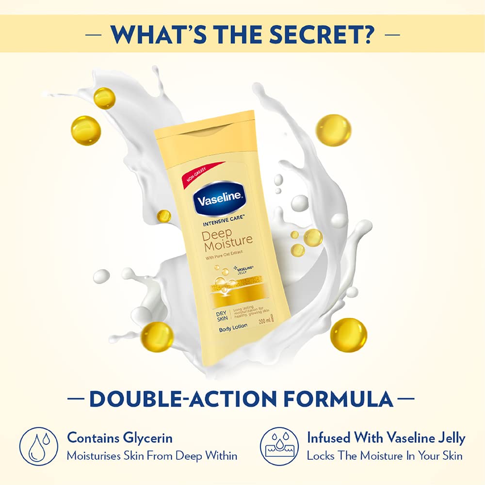 Vaseline Intensive Care Deep Moisture Body Lotion 200 ml FROM INDIA (SAM) - View 3 of 3