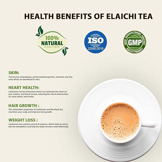 Shia Elaichi Chai | Rich and Flavoured Chai | Black Tea | Natural Spices |100 grams (Elaichi Chai) (FROM INDIA) SAB - View 4 of 5