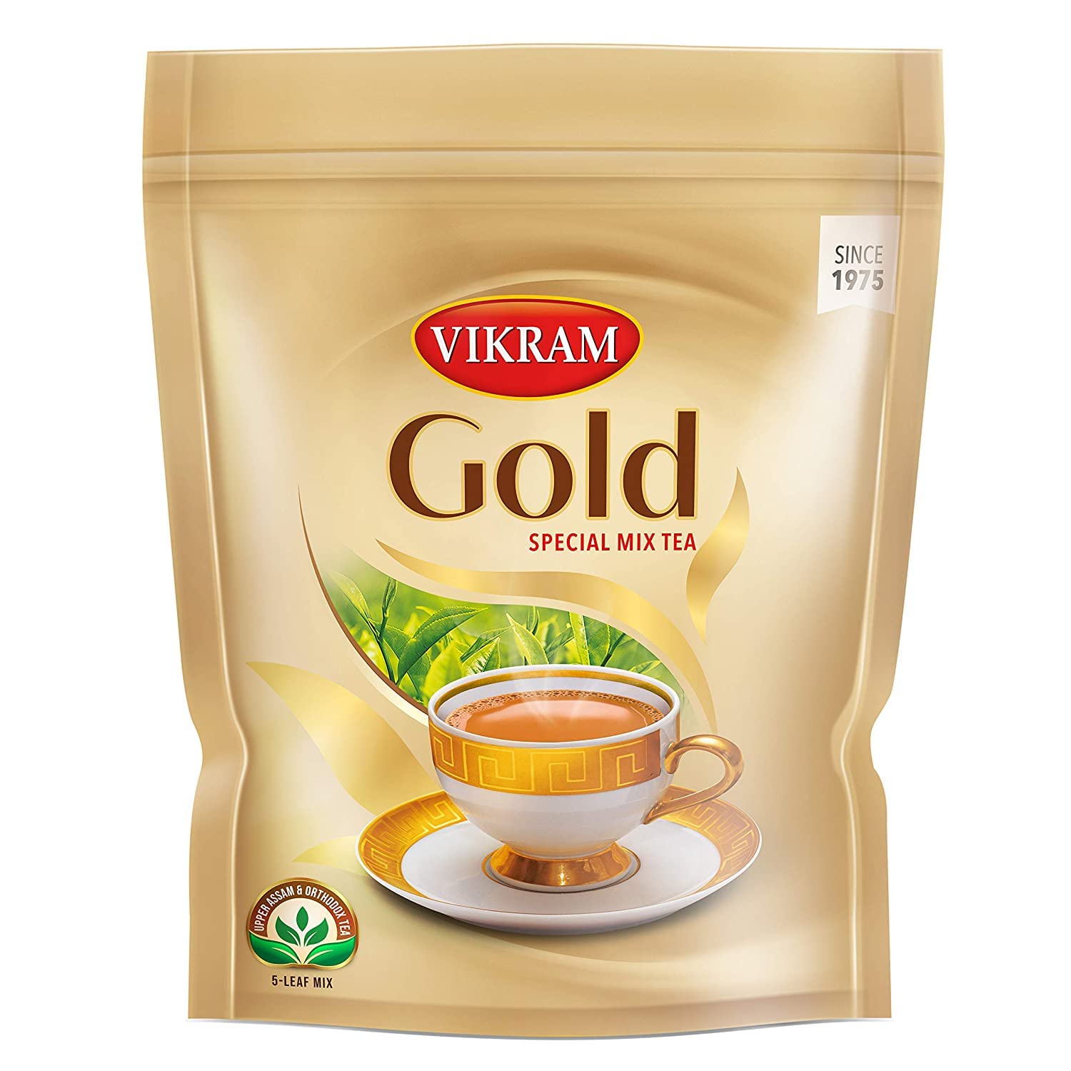 Vikram Tea Combo (Pack of 2) - Vikram Gold Special Mix Tea (Pouch) - 1Kg | Vikram Kavach Immunity Booster Tea (Box) - 250gm (FROM INDIA) SAB - View 2 of 5