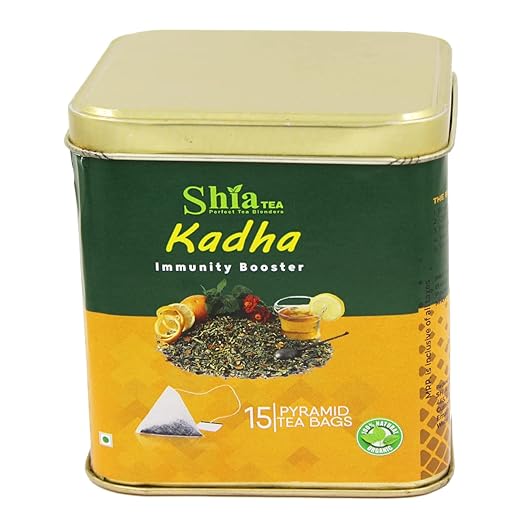 Shia Tea Immunity Booster Kadha Tea | Herbal Tea for Immunity | Kadha with Tulsi, Amla, Turmeric, Ginger, Black Pepper, Fennel, Cumin and Cloves that Lowers Cholestrol (FROM INDIA) SAB - View 2 of 6