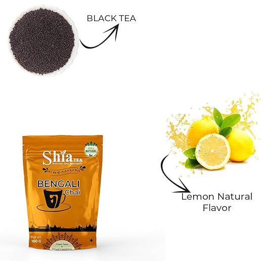 Shia Bengali (Chai) Tea | Rich And Flavoured Chai | Black Tea | Lemon Natural Flavour |100 grams (FROM INDIA) SAB - View 2 of 6