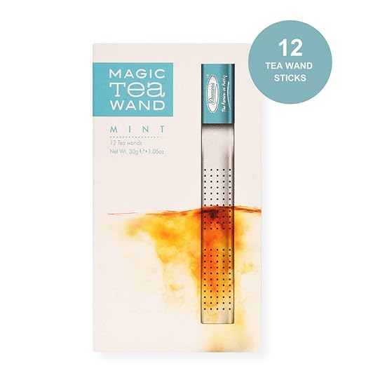 Premiers Mint Flavoured Tea, Refreshing Tea, Leaf Tea in Magic Tea Wands, 12 Wands, 30 Gms, Make Iced or Hot Tea, Minty Relaxing Flavour in Black Tea, Tea Stick Infuser in a White Box (FROM INDIA SAB) - View 2 of 7