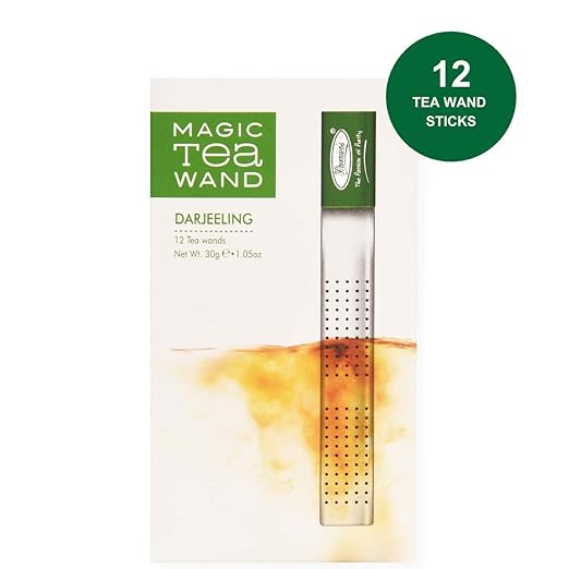 Premiers Darjeeling Tea, Premium Black Tea, Single Origin Tea, Leaf Tea in Magic Tea Wands, 12 Wands, 30 Gms, Garden Fresh Tea, Muscatel and Slightly Fruity Taste, Tea Stick Infuser in a White Box (FROM INDIA SAB) - View 2 of 6