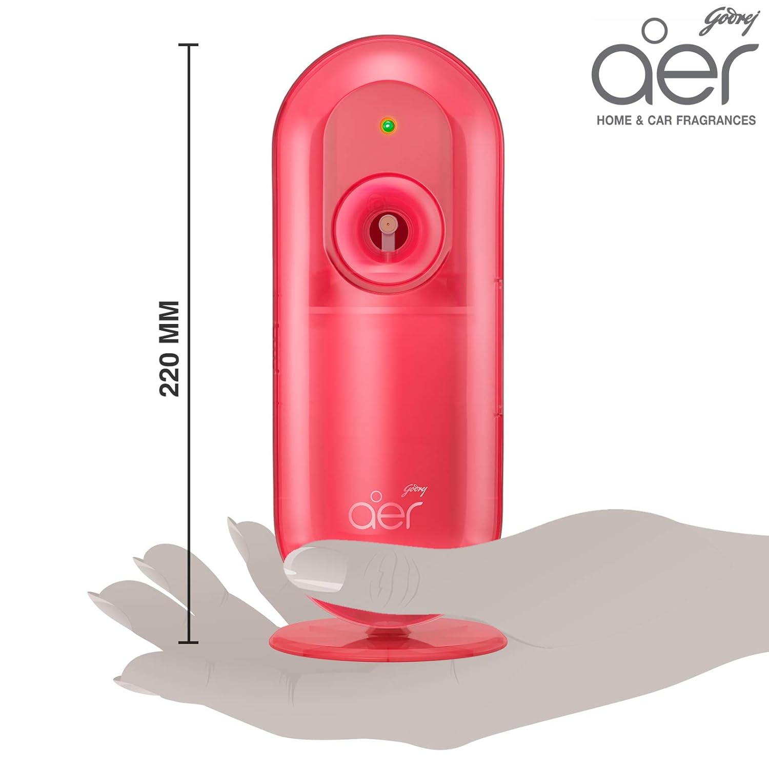 Godrej aer Smart Matic Kit - BLUETOOTH ENABLED Automatic Air Freshener | Alive (225ml) &amp; Godrej aer Matic, Automatic Air Freshener Kit with Flexi Control - Petal Crush Pink (225 ml) - View 7 of 7