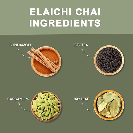 OT India Masala Chai Tin &amp; Elaichi Chai Tin - Premium Mix of 7 Spices Tea &amp; Cardamom Tea (Pack of 2 x 170g) (FROM INDIA SAB) - View 7 of 7