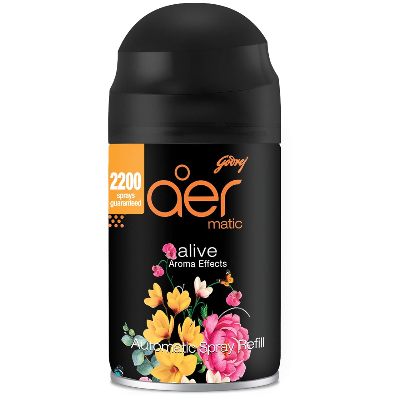 Godrej aer matic, Automatic Air Freshener Kit with flexi control - Cool Surf Blue (225 ml) &amp; Smart Matic – Automatic Air Freshener Refill, Premium Fragrance - Alive (2200 sprays) - View 5 of 7