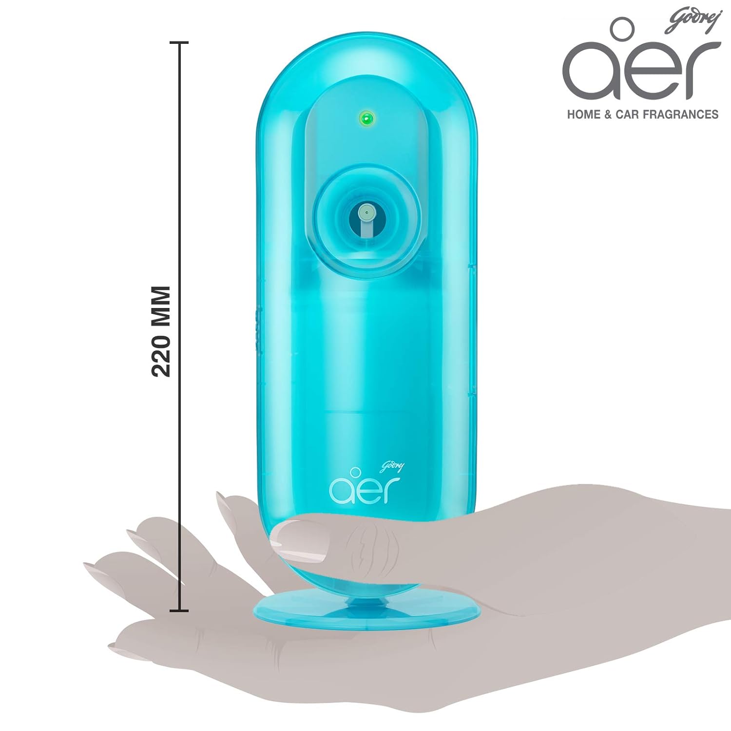Godrej aer matic, Automatic Air Freshener Kit with flexi control - Cool Surf Blue (225 ml) &amp; Smart Matic – Automatic Air Freshener Refill, Premium Fragrance - Alive (2200 sprays) - View 4 of 7
