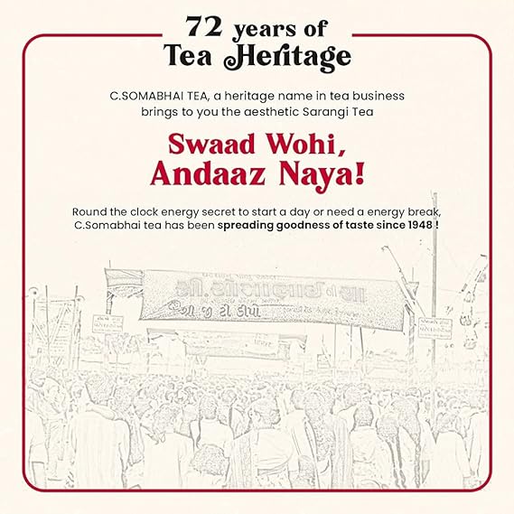 C. Somabhai No. 10 Leaf Tea with Strong and Refreshing Desi Chai Taste, 500 g (FROM INDIA SAB) - View 5 of 5