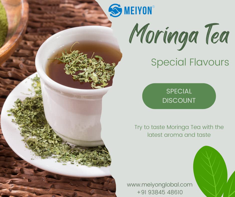 Meiyon Moringa Hibiscus Tea -20 Tea Bags | Caffeine Free, Staple Free, Made with organically moringa leaves &amp; Hibiscus (FROM INDIA SAB) - View 8 of 8
