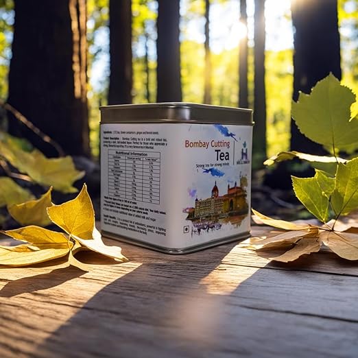 Hill Drops Bombay Cutting Chai | Authentic Mumbai Street Tea | Strong Ginger-Cardamom Blend | 200g Tin Can | Spiced, Aromatic, and Flavorful (FROM INDIA SAB) - View 7 of 7