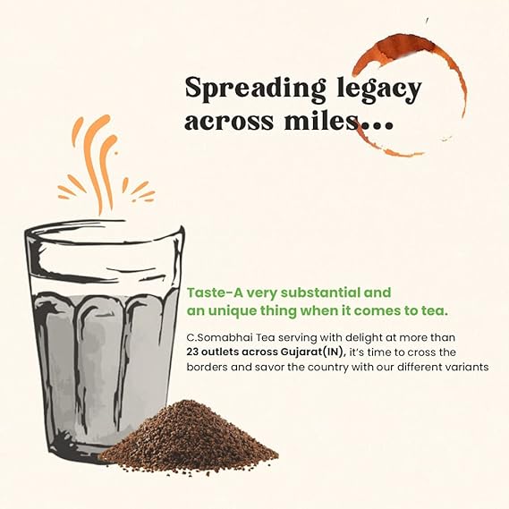 C. Somabhai Sarangi Premium Leaf Tea with Strong and Refreshing Desi Chai Taste, 500 g (FROM INDIA SAB) - View 4 of 5